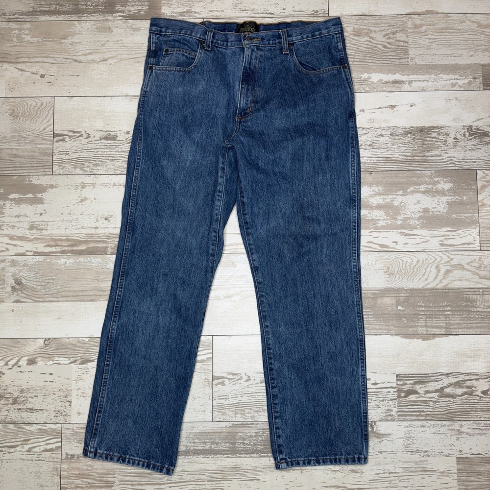 RedHead Jeans Mens 36x30 Blue Denim Classic Fit Medium Wash Straight Leg Outdoor
